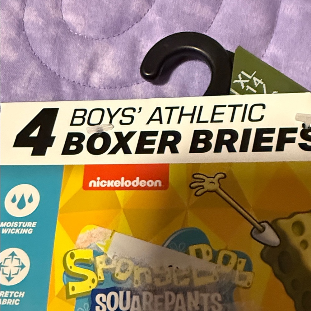 SpongeBob SquarePants Yellow and Black Kids Boxer Briefs - Picture 3 of 8